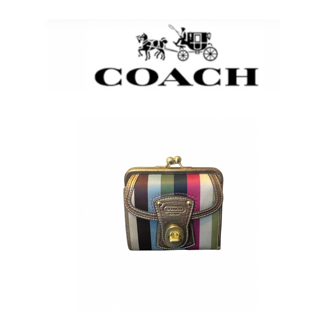 Coach Legacy Striped Bifold Wallet